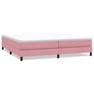 vidaXL Box Spring Posteľ bez matraca Ružov&aacute; 200x210 cm Zamat