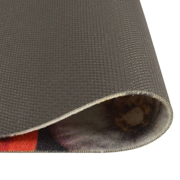 vidaXL Kuchynsk&yacute; koberec um&yacute;vateľn&yacute; v&iacute;no a večera 45x150 cm zamat