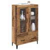 vidaXL Highboard so z&aacute;suvkou Star&eacute; drevo 70 x 31 x 115 cm