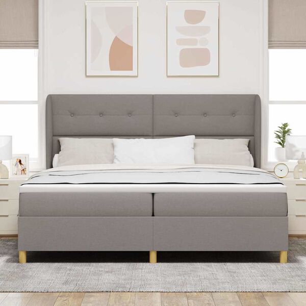vidaXL Boxspring posteľ s matracom tmavo&scaron;ed&aacute; 90x190 cm Sivohned&aacute; l&aacute;tka