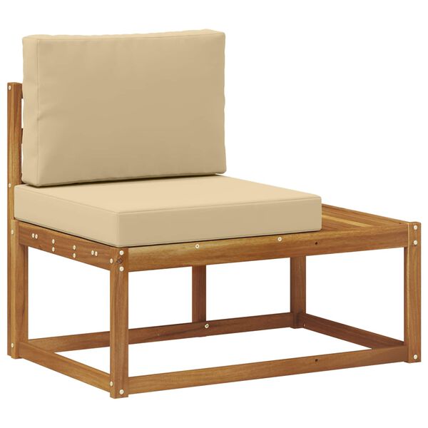 vidaXL Vonkaj&scaron;ia koncov&aacute; pohovka s vank&uacute;&scaron;om Pr&iacute;rodn&aacute; 91 x 63 x 73 cm