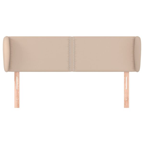 vidaXL Čelo postele so z&aacute;hybmi kapuč&iacute;nov&eacute; 147x23x78/88 cm umel&aacute; koža