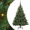 vidaXL Umel&yacute; vianočn&yacute; stromček s 150 LED-i Zelen&aacute; 120 cm PE a PVC