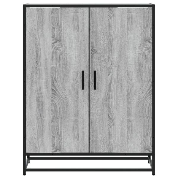 vidaXL Skrinka na top&aacute;nky siv&aacute; sonoma 75x38x97,5cm kompozit. drevo+kov