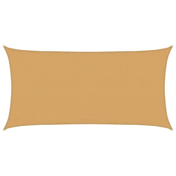 vidaXL Tieniaca plachta 160 g/m&sup2; obdĺžnikov&aacute; pieskov&aacute; 3x6 m HDPE