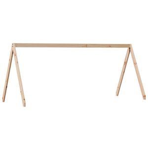 vidaXL Strecha na detsk&uacute; posteľ 209x85,5x88 cm borovicov&yacute; mas&iacute;v