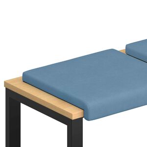 vidaXL Vank&uacute;&scaron; na lavičku 2 ks man&scaron;estr Modr&aacute; Hĺbka 35 cm