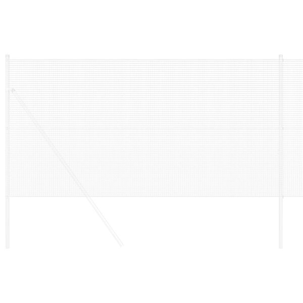 vidaXL Zvaren&yacute; dr&ocirc;ten&yacute; plot Strieborn&aacute; 1.2 x 25 m