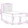 vidaXL Boxspring posteľ s matracom modrá 120x190 cm látka
