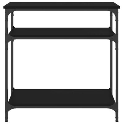 vidaXL Konzolový stolík čierny 75x29x75 cm kompozitné drevo