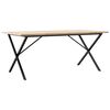 vidaXL Jed&aacute;lensk&yacute; stol&iacute;k v tvare X 180x90x75,5 cm borovica a oceľ