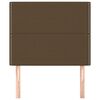 vidaXL Čelo postele tmavohned&eacute; 90x5x118/128 cm l&aacute;tkov&eacute;