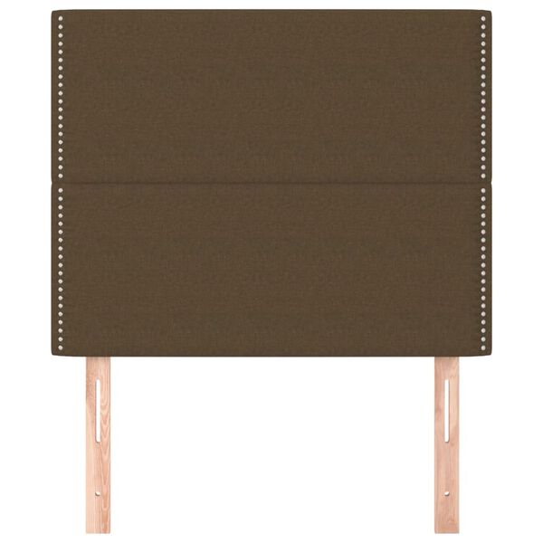 vidaXL Čelo postele tmavohned&eacute; 90x5x118/128 cm l&aacute;tkov&eacute;