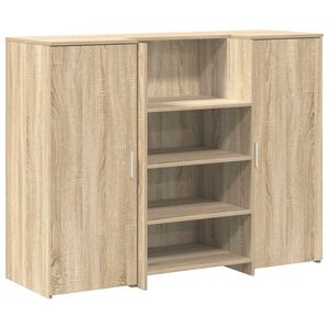 vidaXL Recepčn&yacute; st&ocirc;l dub sonoma 135x50x103,5 cm kompozitn&eacute; drevo