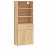 vidaXL Vysok&aacute; skrinka dub sonoma 69,5x34x180 cm spracovan&eacute; drevo