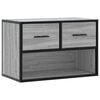 vidaXL TV skrinka siv&yacute; dub sonoma 60x31x39,5 cm kompozitn&eacute; drevo a kov
