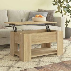 vidaXL Konferenčn&yacute; stol&iacute;k dub sonoma 79x49x41 cm spracovan&eacute; drevo