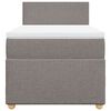 vidaXL Posteľn&yacute; r&aacute;m boxspring s matracom sivohned&yacute; 90x190 cm l&aacute;tka