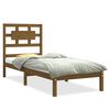 vidaXL Posteľn&yacute; r&aacute;m medov&yacute; dreven&yacute; mas&iacute;v 75x190cm mal&eacute; jednol&ocirc;žko