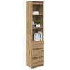 vidaXL Highboard Artisan Oak 37,5x35x180 cm Engineered Wood