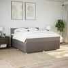 vidaXL Boxspring posteľ s matracom sivohned&yacute; 200x200 cm l&aacute;tka