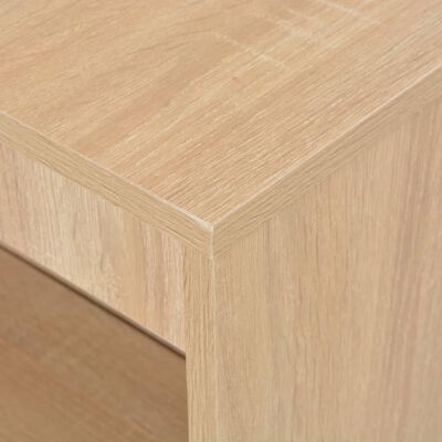 vidaXL Barový stôl s poličkou dubová farba 110x50x103 cm