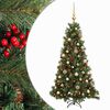 vidaXL Umel&yacute; vianočn&yacute; stromček s vianočn&yacute;mi guľami 150 cm 150 LED