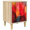 vidaXL Nočn&yacute; stol&iacute;k HEESCH Dub sonoma 36 x 33 x 50 cm Kompozitn&eacute; drevo