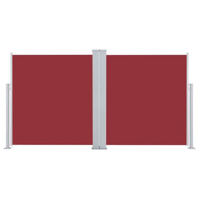 vidaXL Zaťahovacia bočná markíza 170x600 cm, červená