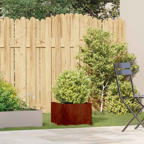 vidaXL Kvetin&aacute;č, hrdzav&yacute; 40x40x30 cm, cortenov&aacute; oceľ