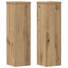 vidaXL Stojany na rastliny 2 ks dub artisan 17x17x60 cm kompoz. drevo