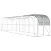 vidaXL Kurn&iacute;k proti stene Strieborn&aacute; 1000 x 200 x 215 cm