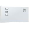 vidaXL N&aacute;stenn&aacute; magnetick&aacute; tabuľa biela 60x30 cm tvrden&eacute; sklo