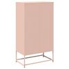 vidaXL Highboard Pink 68x39x123 cm Oceľ