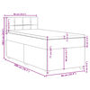 vidaXL Posteľn&yacute; r&aacute;m boxsping s matracom sivohned&yacute; 90x200 cm l&aacute;tka