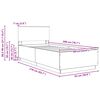 vidaXL R&aacute;m postele s čelnou doskou Biela 90 x 200 cm Kompozitn&eacute; drevo