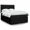 vidaXL Boxspring posteľ s matracom čierny 140x190 cm l&aacute;tka