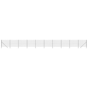 vidaXL Dr&ocirc;ten&yacute; plot antracitov&yacute; 2x25 m pozinkovan&aacute; oceľ