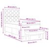 vidaXL Posteľ s pružinov&yacute;m r&aacute;mom Tmavo hned&aacute; 90 x 200 cm l&aacute;tka