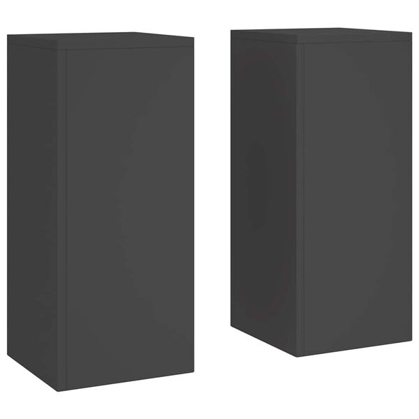 vidaXL Stojan na rastliny 2 pcs Čierna 24 x 24 x 55 cm Oceľ