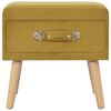 vidaXL Nočný stolík horčicový 40x35x40 cm zamatový