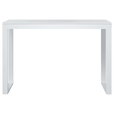 vidaXL Počítačový stôl biely 110x60x73 cm drevotrieska
