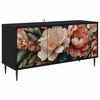 vidaXL TV skrinka BORNE 102 x 33 x 51 cm Čierny dub Kompozitn&eacute; drevo