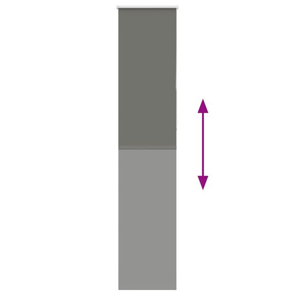 vidaXL roleta Blackout siv&aacute; 50x230 cm &Scaron;&iacute;rka l&aacute;tky 45,7 cm Polyester