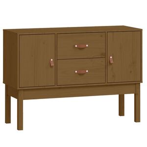 vidaXL Komoda medovo-hned&aacute; 110x40x78 cm borovicov&yacute; mas&iacute;v