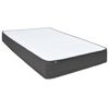 vidaXL Posteľ boxspring tmavo&scaron;ed&aacute; l&aacute;tkov&aacute; 140x200 cm