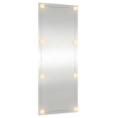 vidaXL Nástenné zrkadlo s LED svetlami 40x100 cm sklo obdĺžnikové