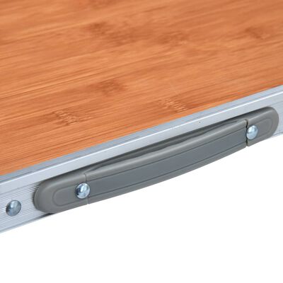 vidaXL Skladací kempingový stôl hliníkový 60x45 cm