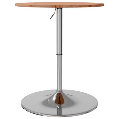 vidaXL Barový stolík Ø60x89,5 cm, bukový masív