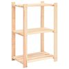 vidaXL Reg&aacute;l s 3 policami 60x38x90 cm, borovicov&yacute; mas&iacute;v 150 kg
